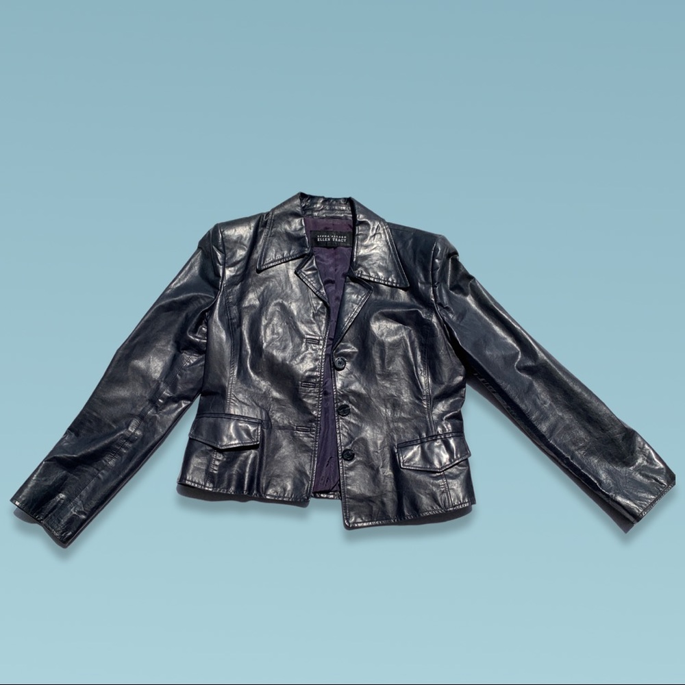 Sleek leather jacket 😎